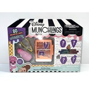 Disney Munchlings Mini Munch Orange Display SERIES 1 w/Scented 4 Figures 7pc New